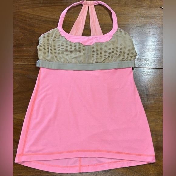 Lululemon Scoop Me Up Tank Heathered Pop Orange/Pop Orange Size 8 Adjustable Bra - Picture 7 of 10